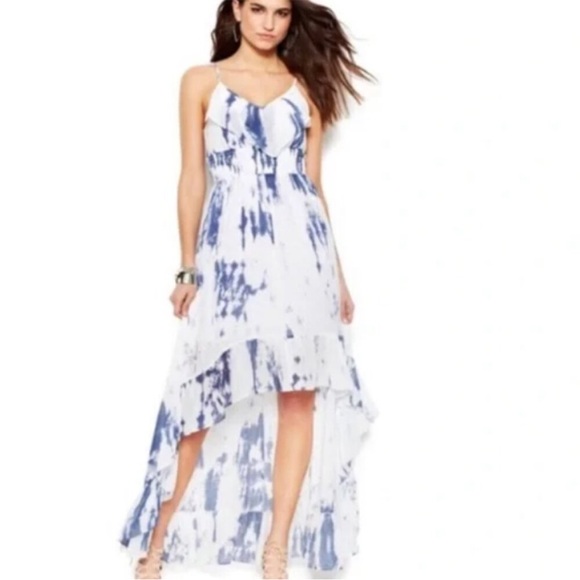 Guess Dresses & Skirts - Guess High/ Low Tie-dyed Ruffle Midi/ Maxi long dress.
Size: XS